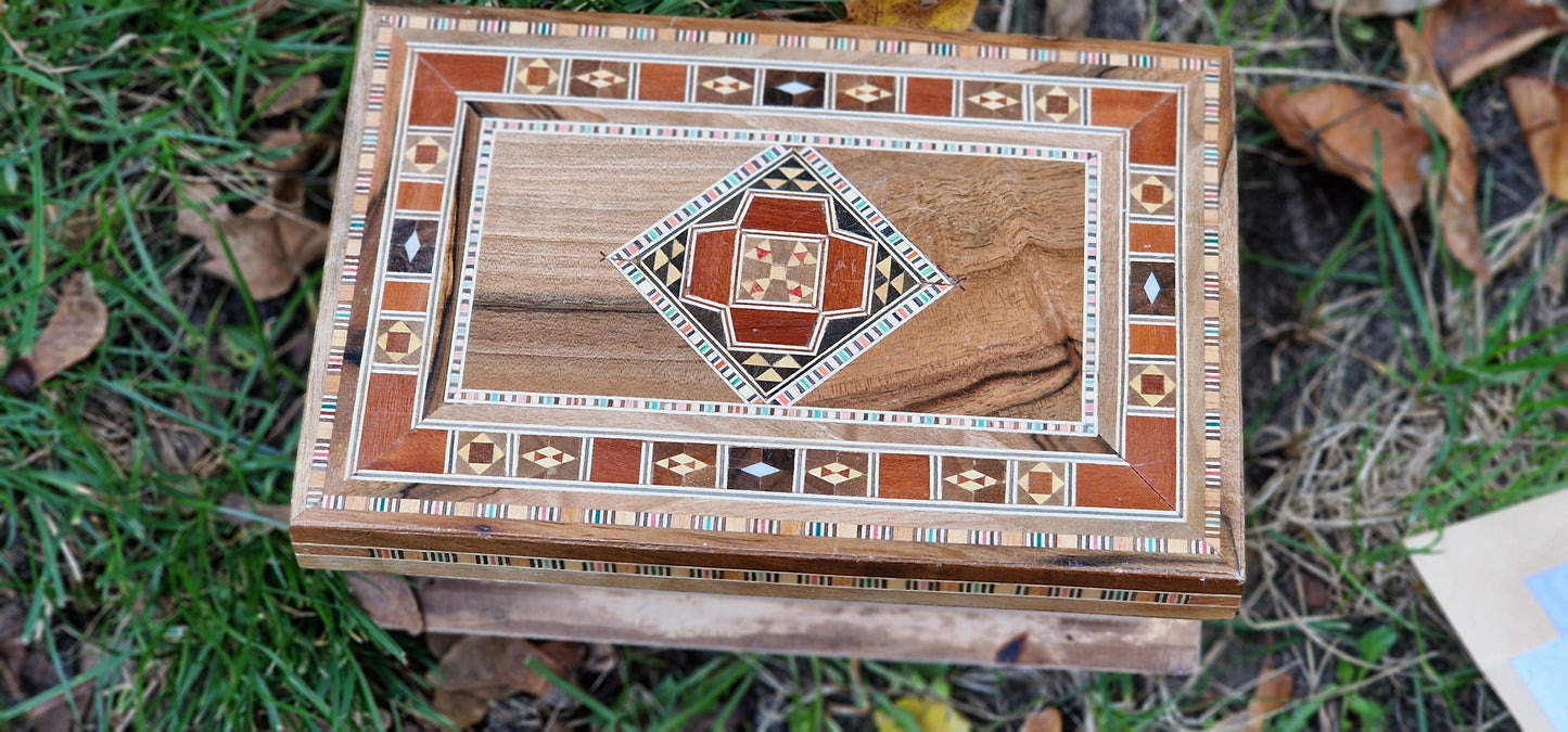 Mosaik Holzkiste